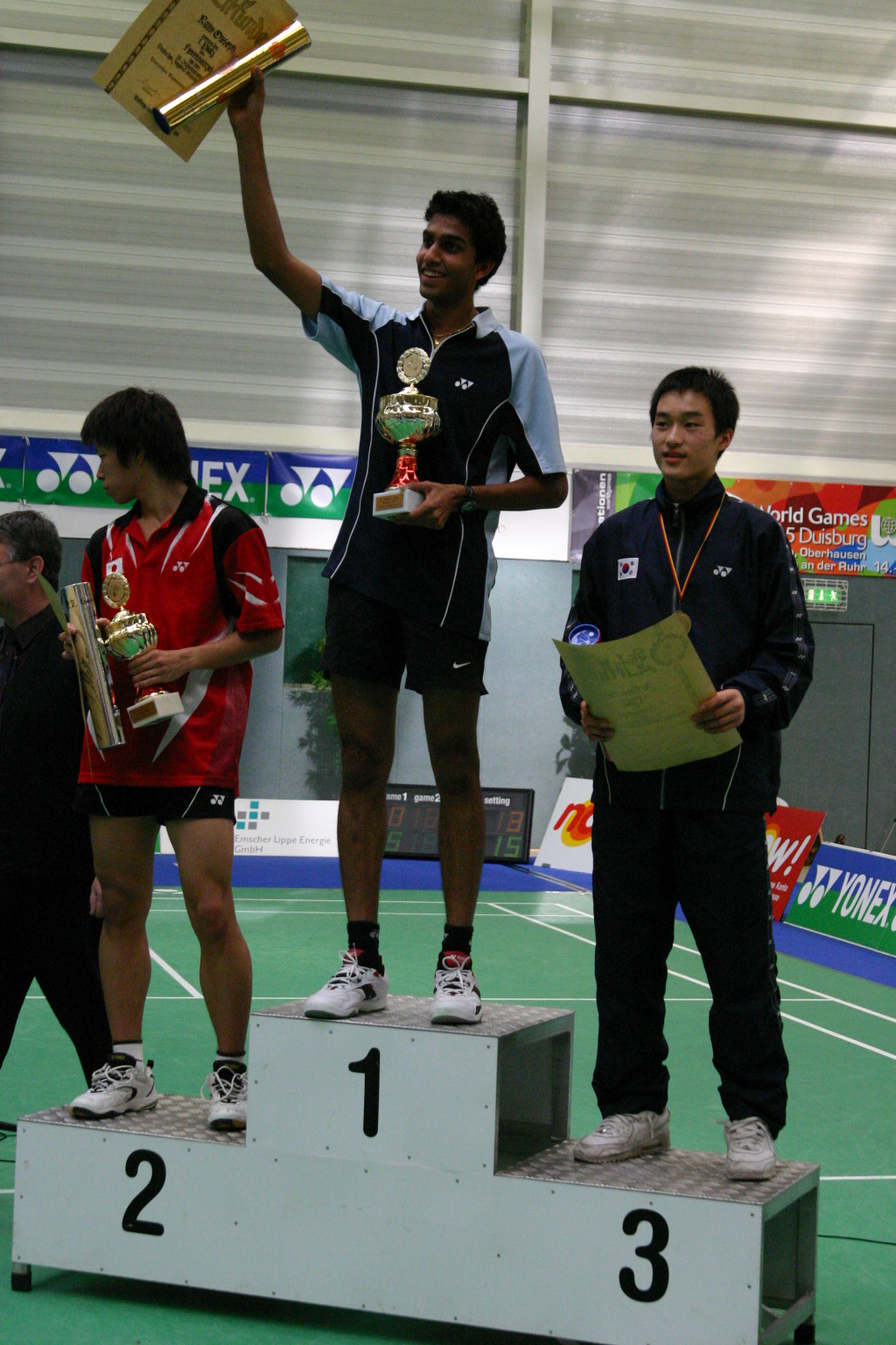 At the championships